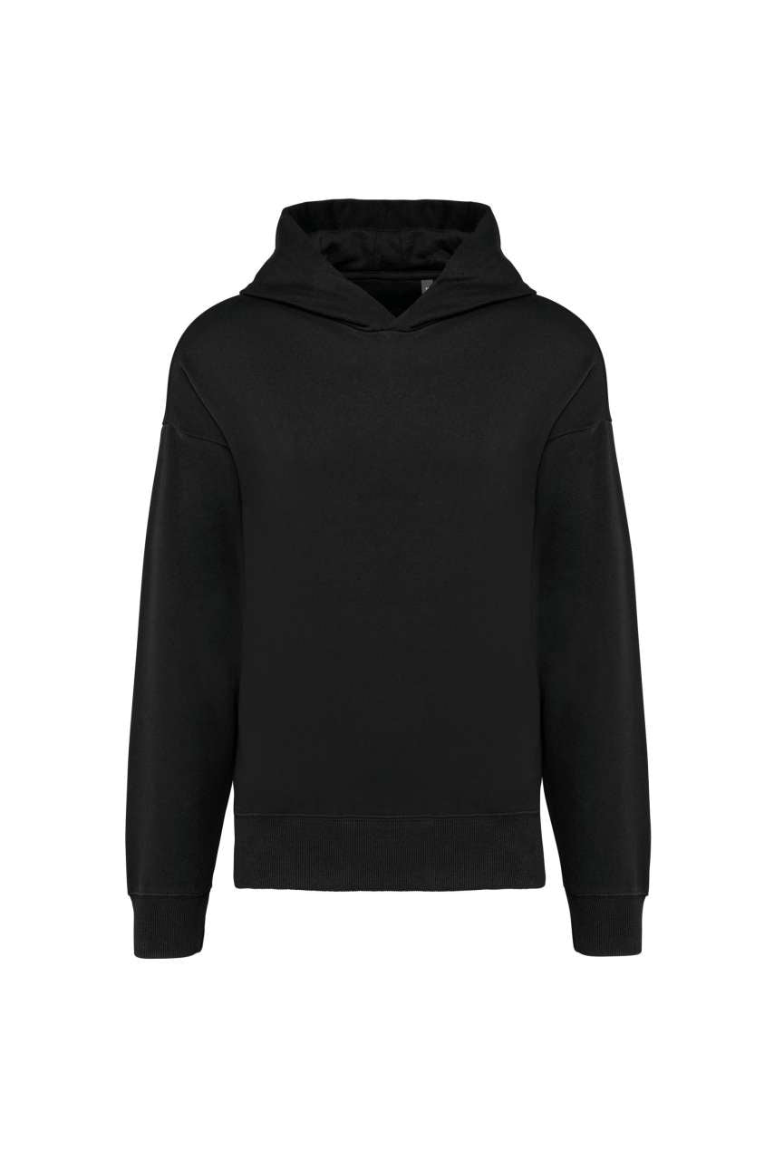 UNISEX OVERSIZED FLEECE HOODIE - Black - colorimageurl