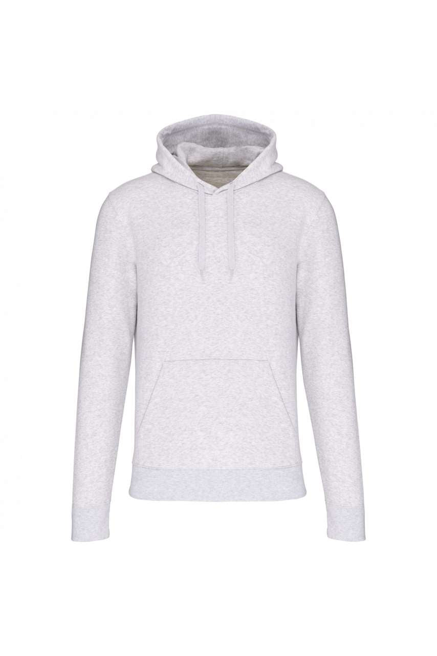 MEN'S ECO-FRIENDLY HOODED SWEATSHIRT - Ash Heather - colorimageurl