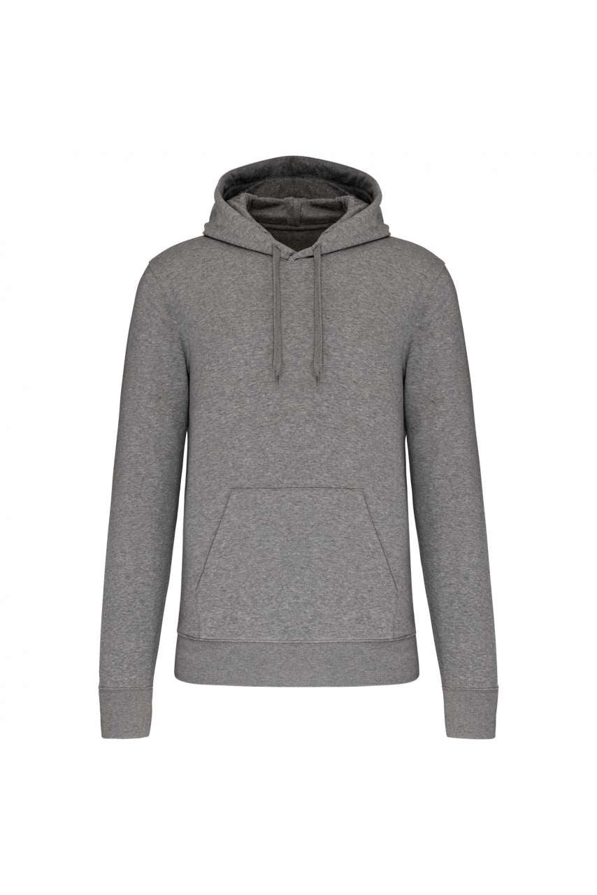 MEN'S ECO-FRIENDLY HOODED SWEATSHIRT - Grey Heather - colorimageurl
