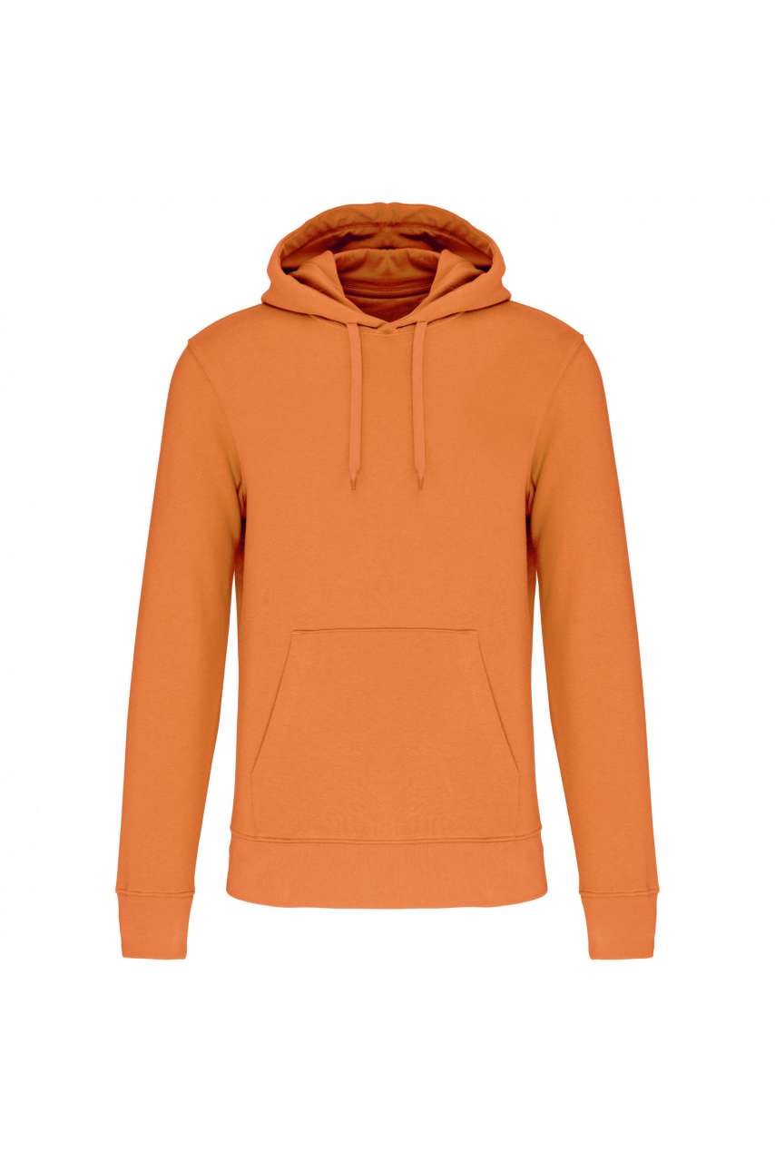 MEN'S ECO-FRIENDLY HOODED SWEATSHIRT - Light Orange - colorimageurl