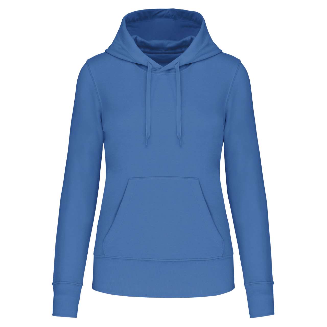LADIES' ECO-FRIENDLY HOODED SWEATSHIRT - Light Royal Blue - colorimageurl