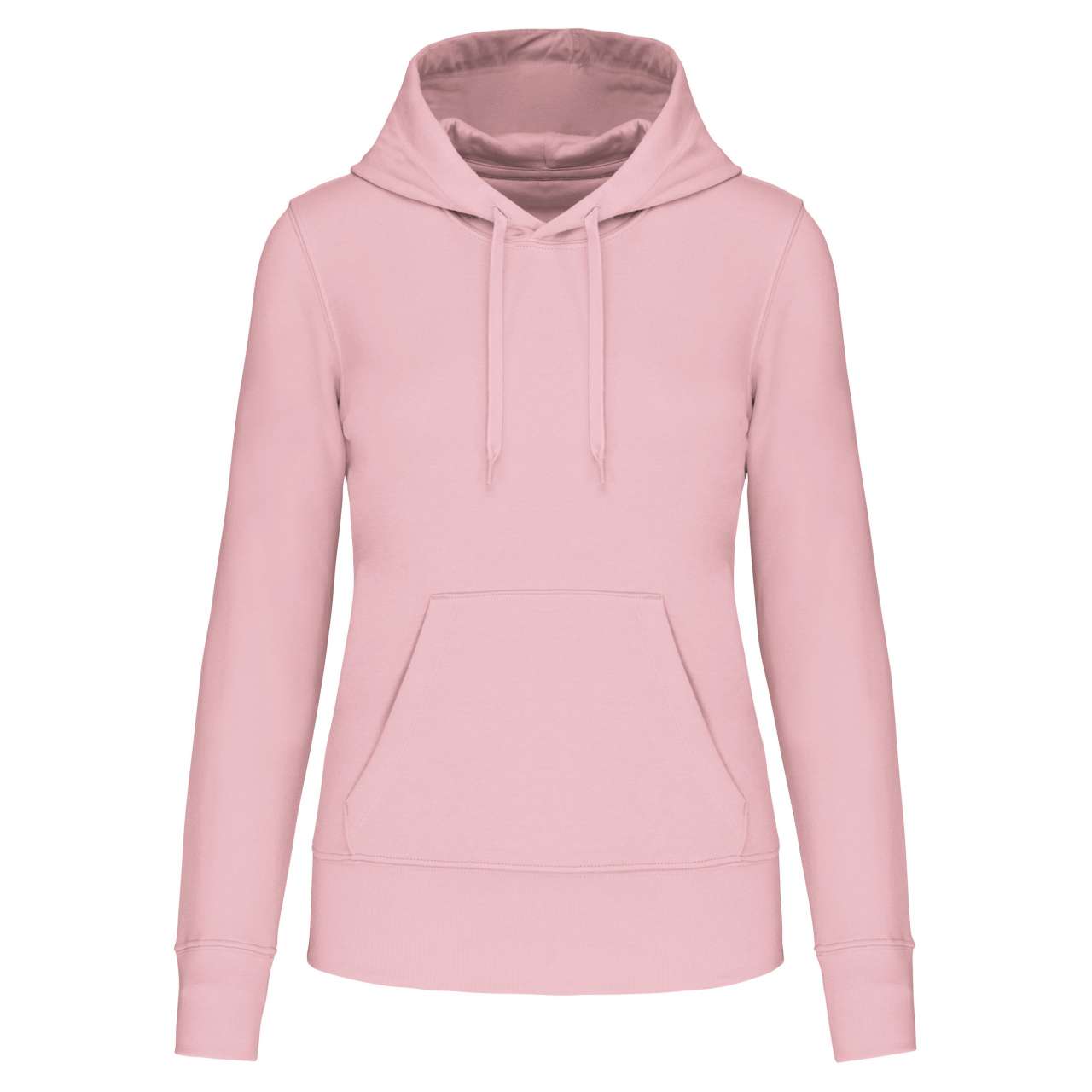 LADIES' ECO-FRIENDLY HOODED SWEATSHIRT - Pale Pink - colorimageurl