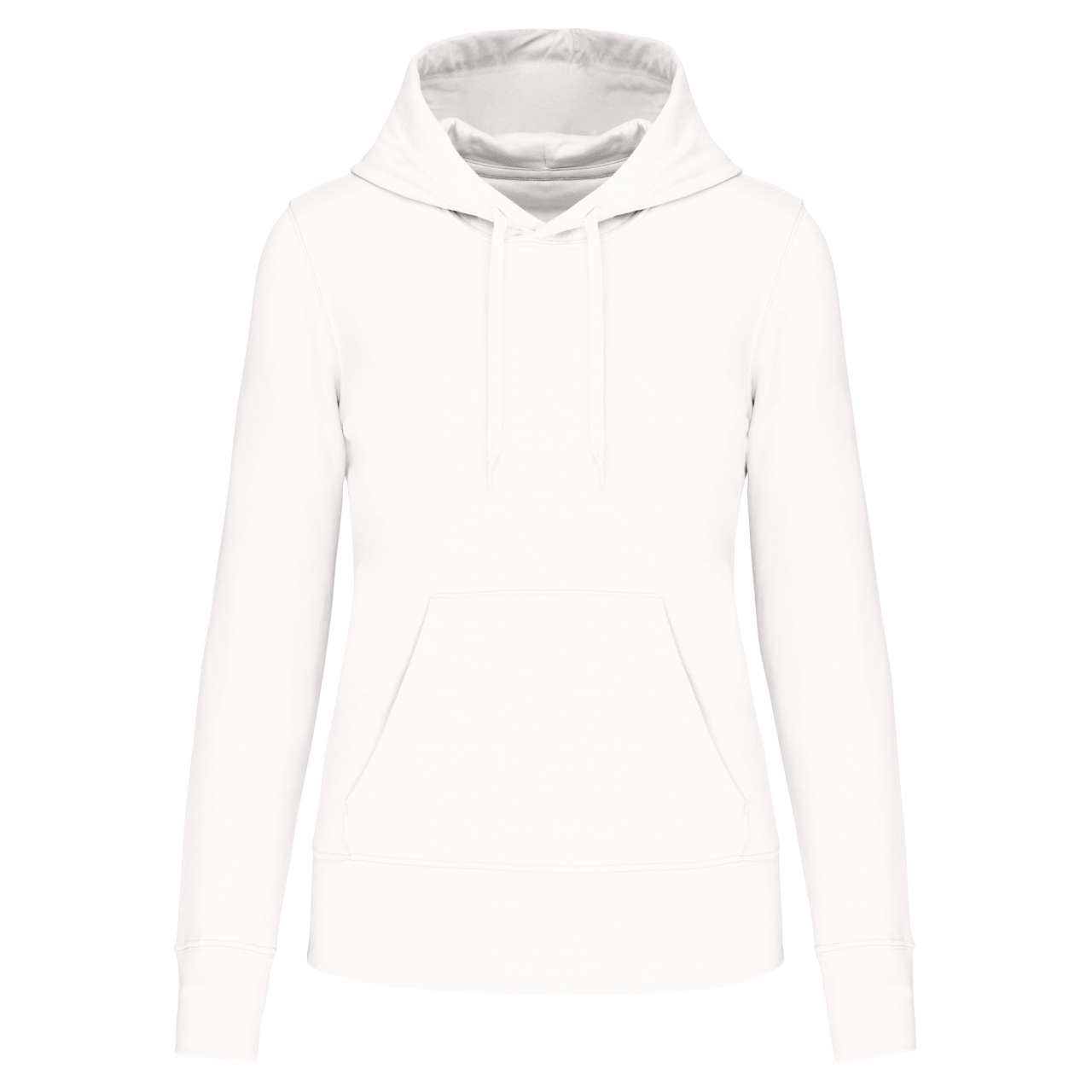 LADIES' ECO-FRIENDLY HOODED SWEATSHIRT - White - colorimageurl