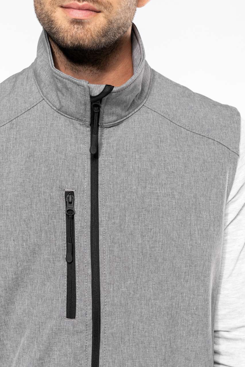 MEN'S SOFTSHELL BODYWARMER - Aqua Blue - Additional