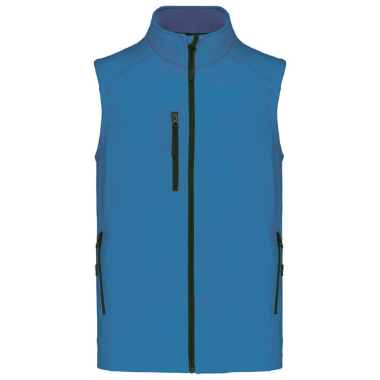 MEN'S SOFTSHELL BODYWARMER - Aqua Blue - Main