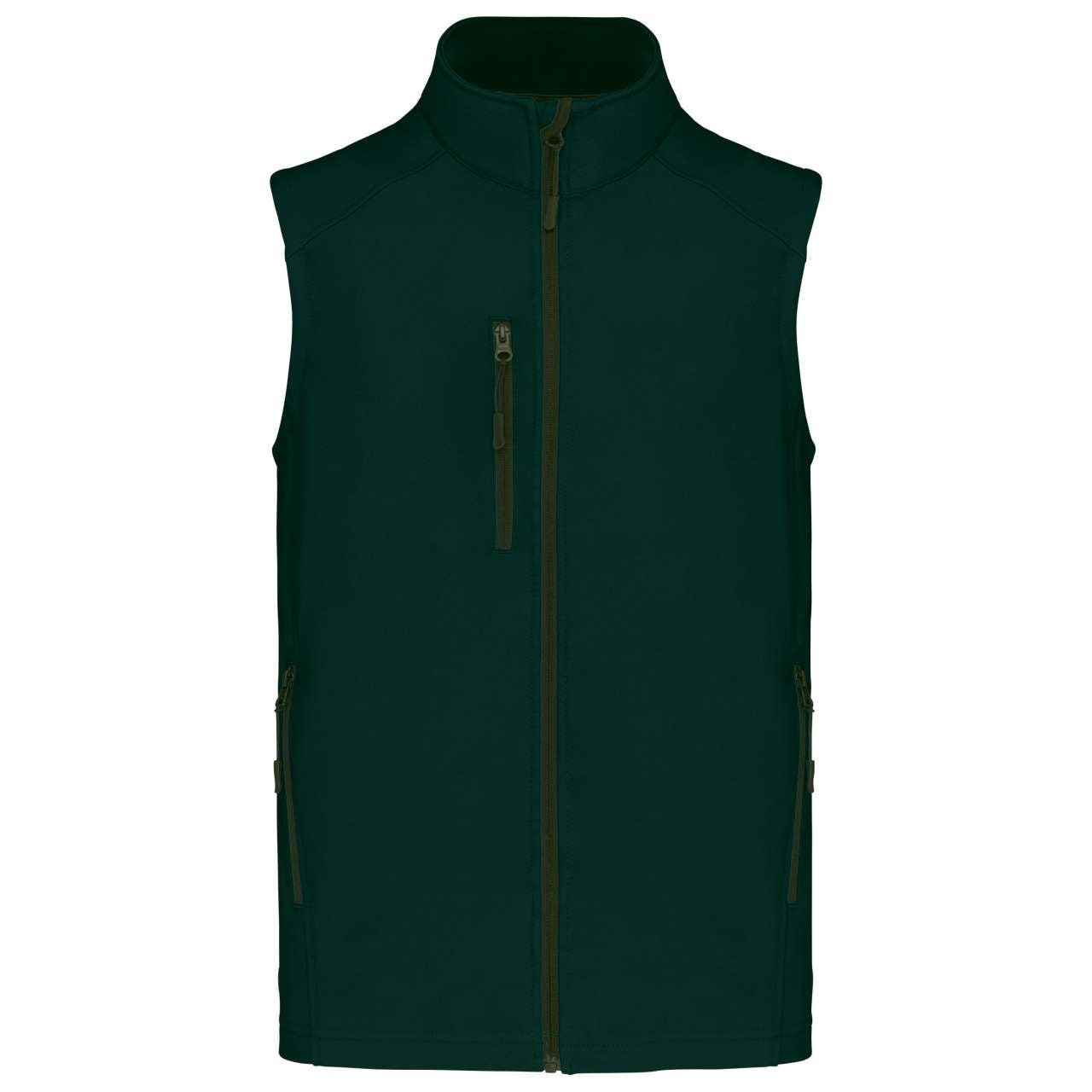 MEN'S SOFTSHELL BODYWARMER - Bottle Green - Main