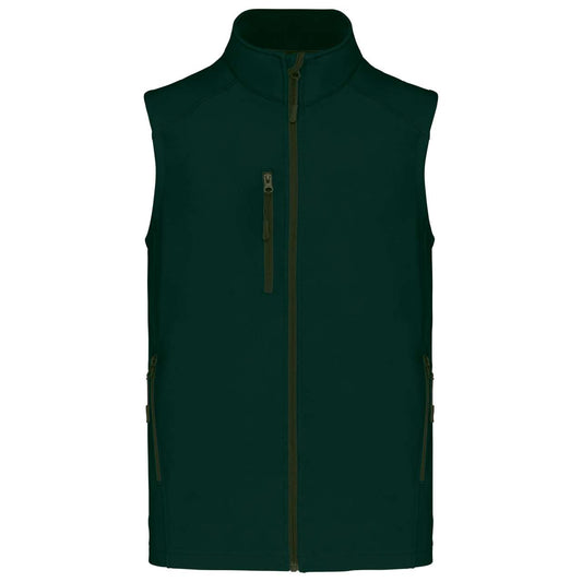 MEN'S SOFTSHELL BODYWARMER - Bottle Green - Main