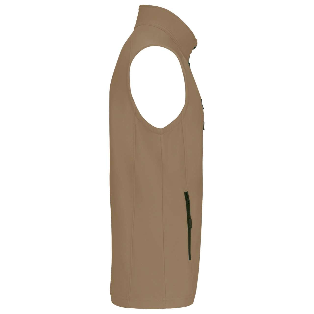 MEN'S SOFTSHELL BODYWARMER - Camel - Additional