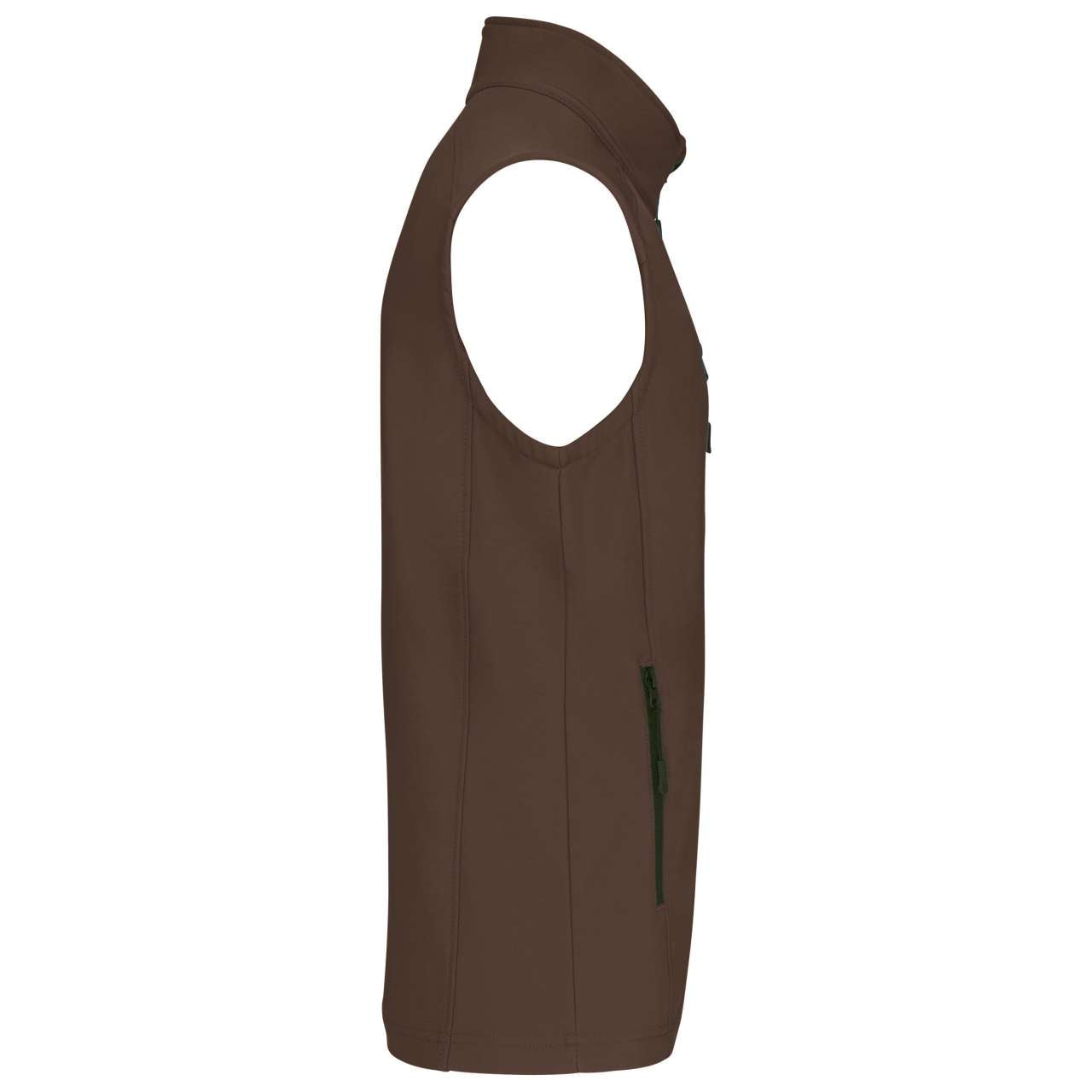MEN'S SOFTSHELL BODYWARMER - Chocolate - Additional