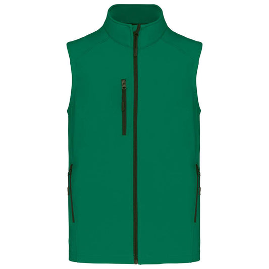 MEN'S SOFTSHELL BODYWARMER - Kelly Green - Main