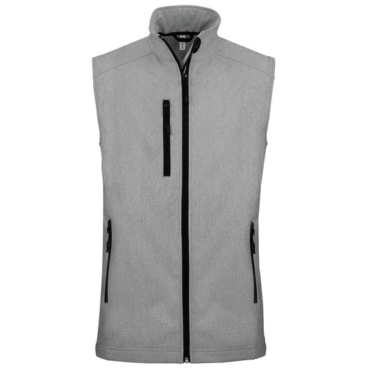 MEN'S SOFTSHELL BODYWARMER - Marl Grey - Main