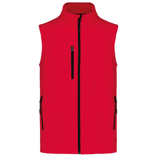 MEN'S SOFTSHELL BODYWARMER - Red - Main