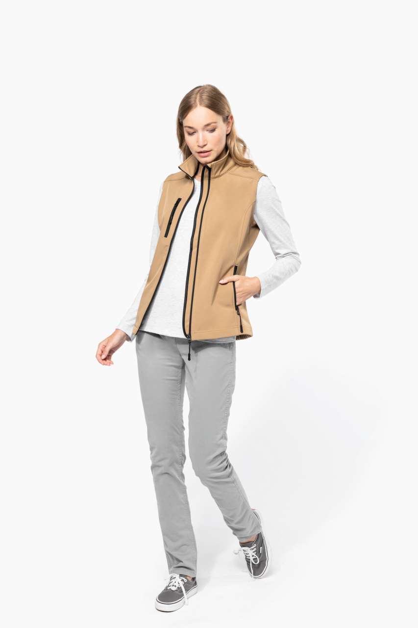 LADIES' SOFTSHELL BODYWARMER - Aqua Blue - Additional