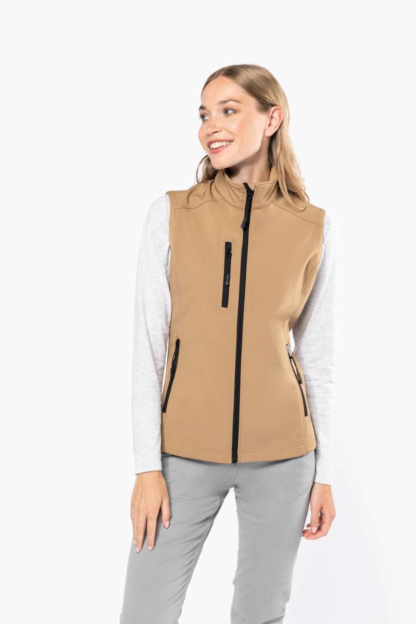 LADIES' SOFTSHELL BODYWARMER - Aqua Blue - Model