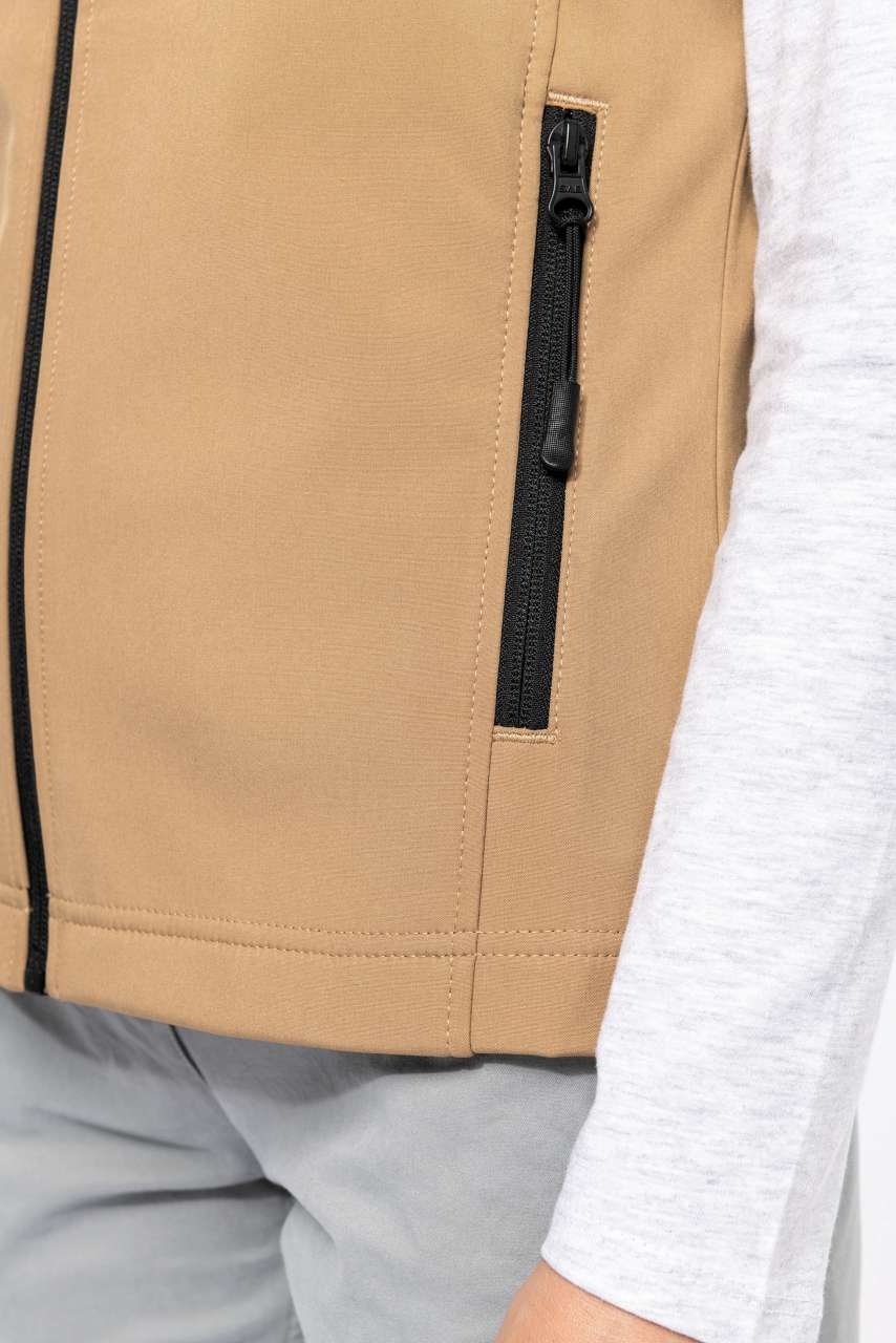 LADIES' SOFTSHELL BODYWARMER - Marl Green - Additional