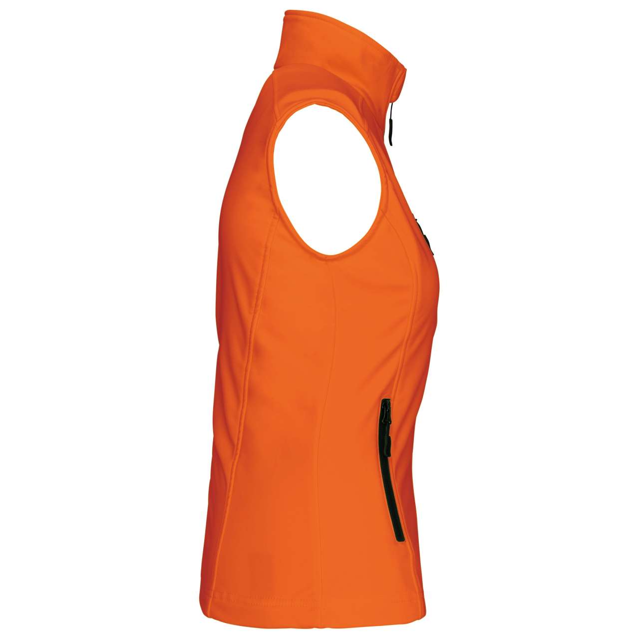 LADIES' SOFTSHELL BODYWARMER - Fluorescent Orange - Additional