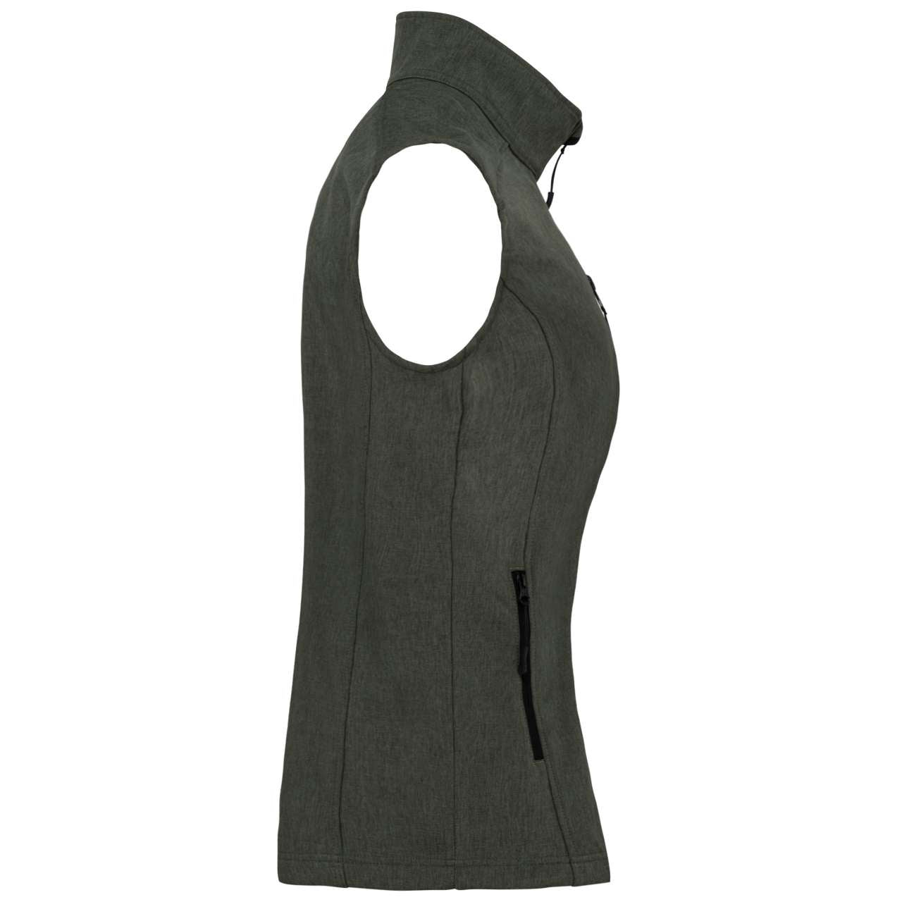 LADIES' SOFTSHELL BODYWARMER - Marl Green - Additional