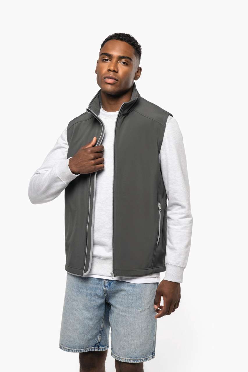 2-LAYER SOFTSHELL BODYWARMER - Black - modelimageurl