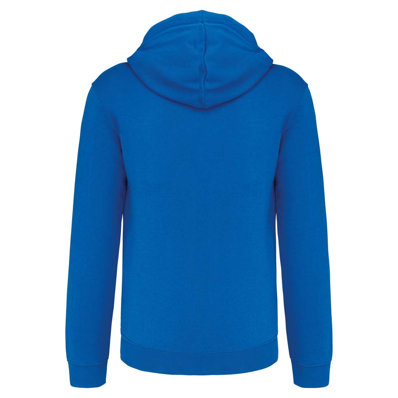 MEN'S CONTRAST HOODED FULL ZIP SWEATSHIRT - Light Royal Blue/White - Additional