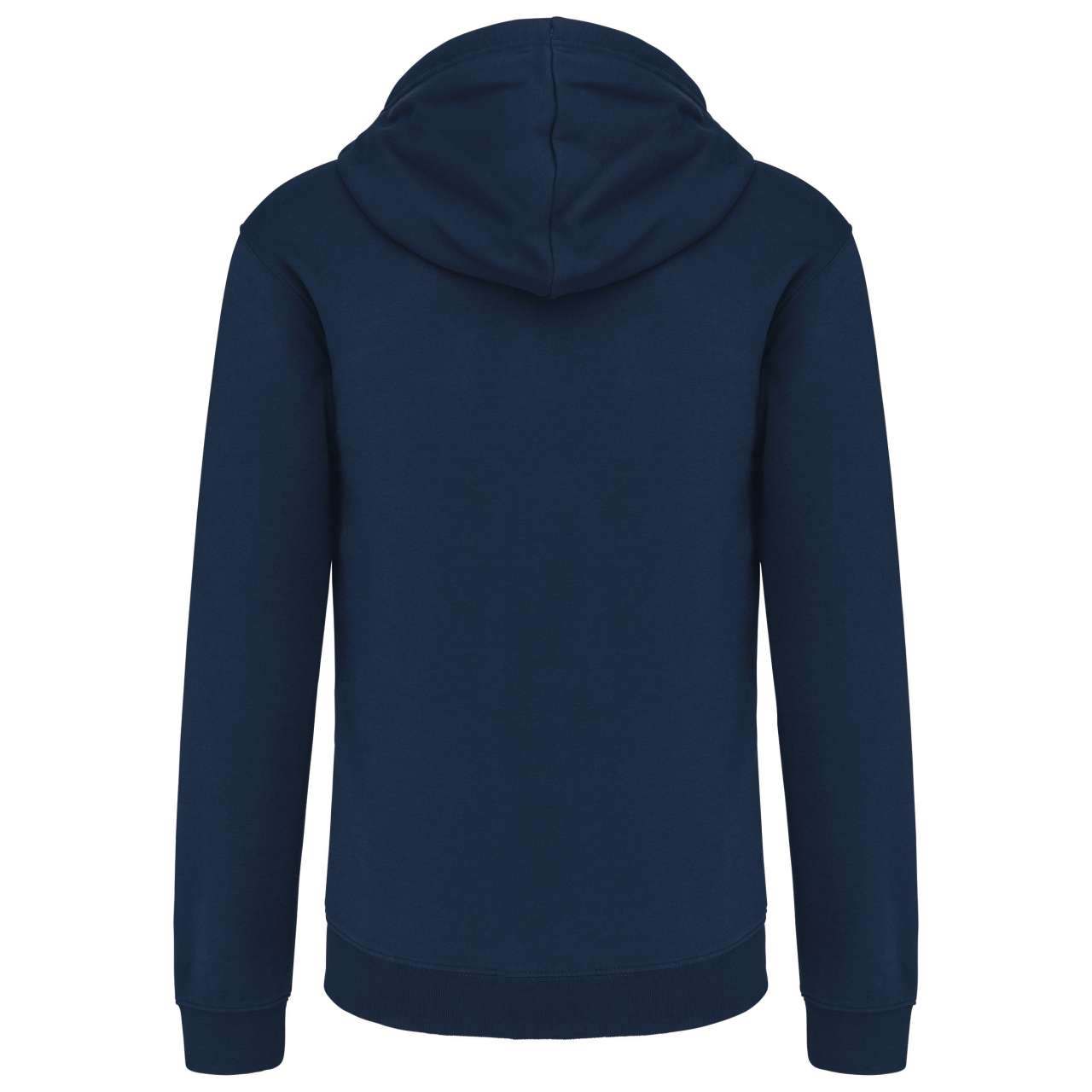 MEN'S CONTRAST HOODED FULL ZIP SWEATSHIRT - Navy/Fine Grey - Additional