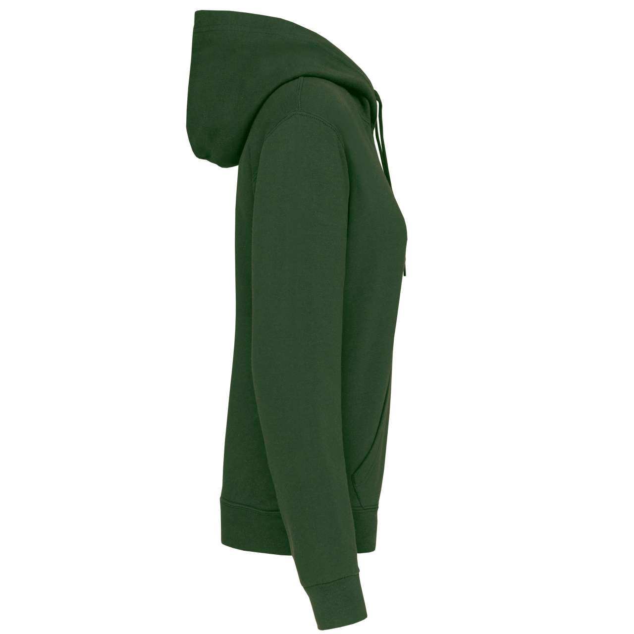 LADIES’ HOODED SWEATSHIRT - Forest Green - Additional