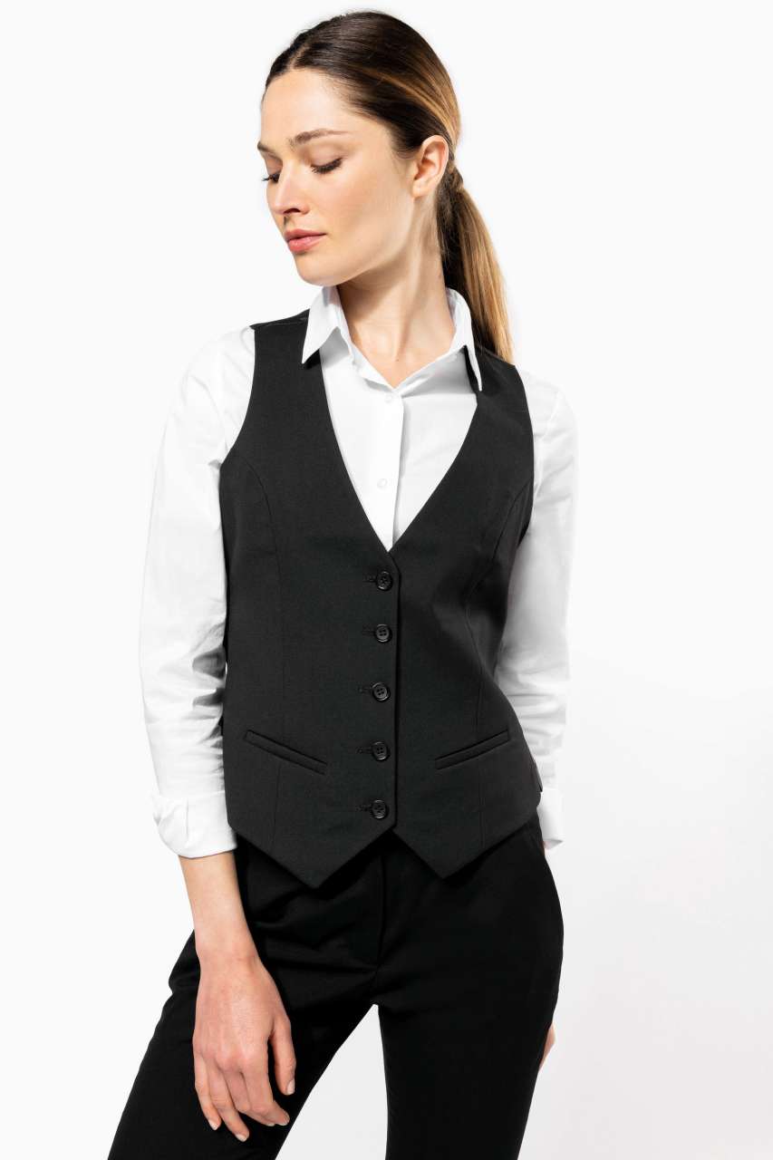 LADIES' WAISTCOAT - Black - modelimageurl