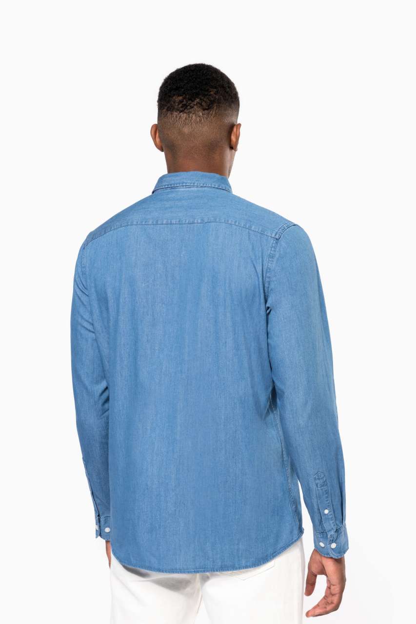 MEN’S DENIM SHIRT - Chambray Blue - Additional