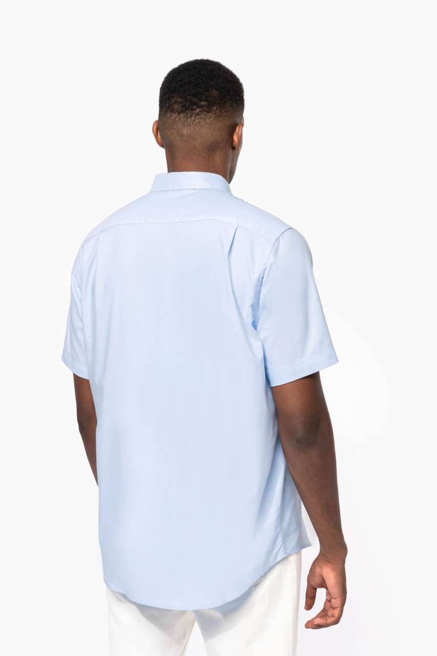 MEN'S SHORT-SLEEVED OXFORD SHIRT - Black - Additional