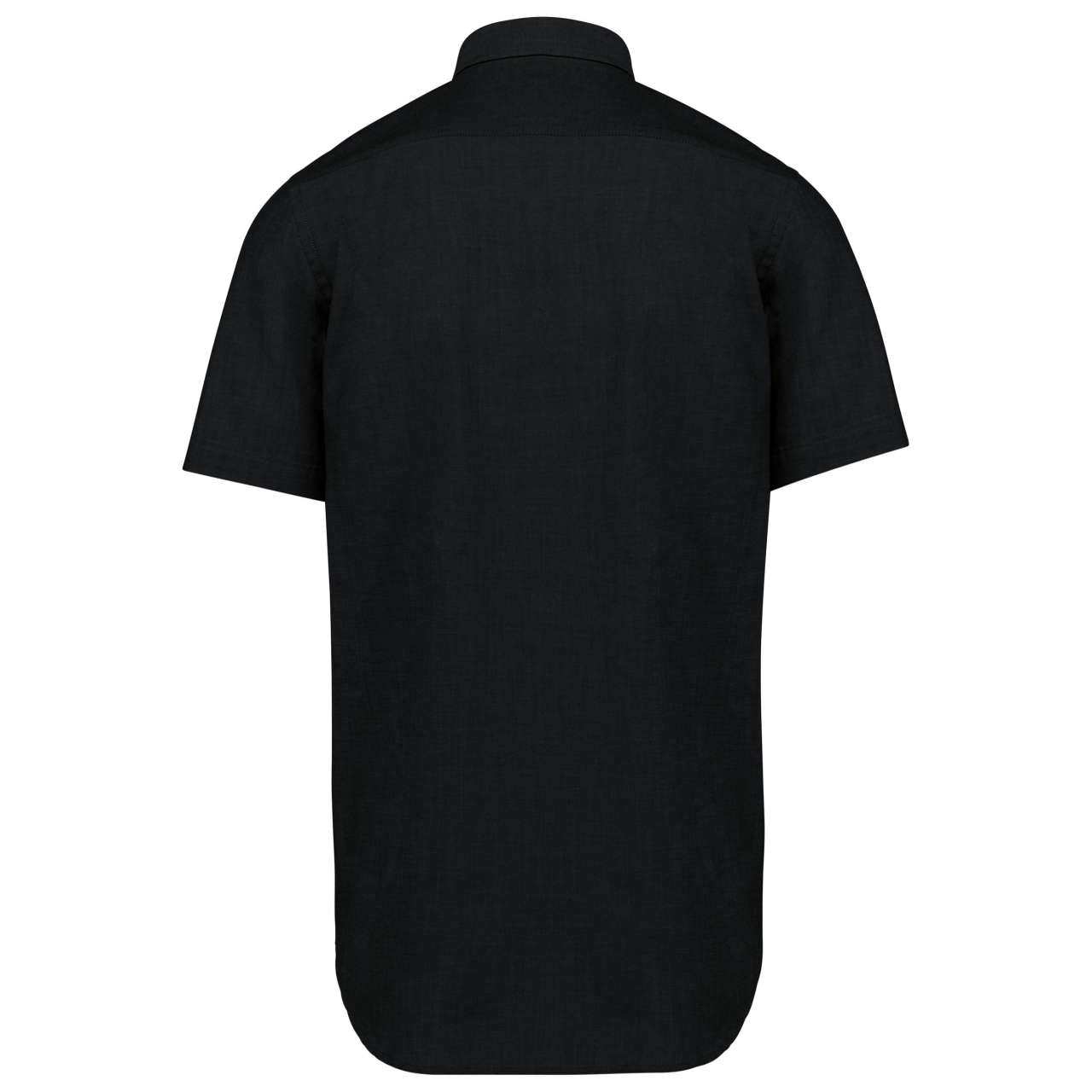 MEN'S SHORT-SLEEVED OXFORD SHIRT - Black - Additional