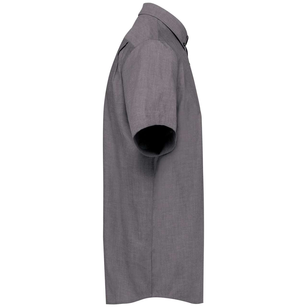 MEN'S SHORT-SLEEVED OXFORD SHIRT - Oxford Silver - Additional