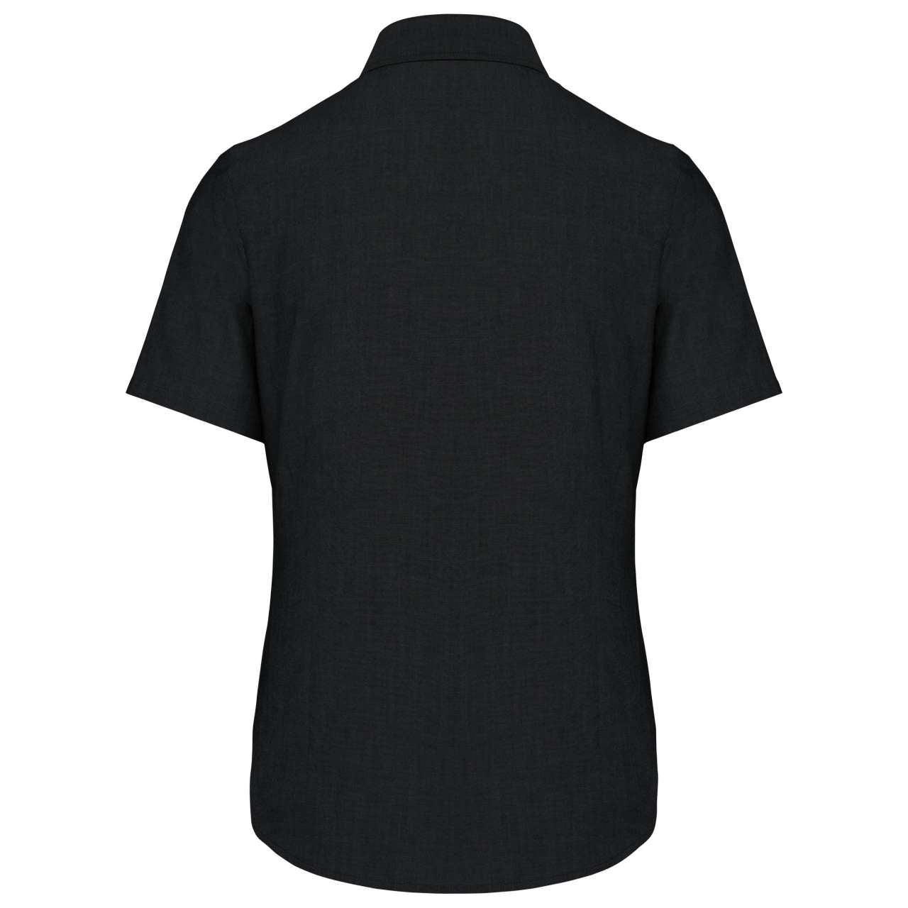 LADIES' SHORT-SLEEVED OXFORD SHIRT - Black - Additional