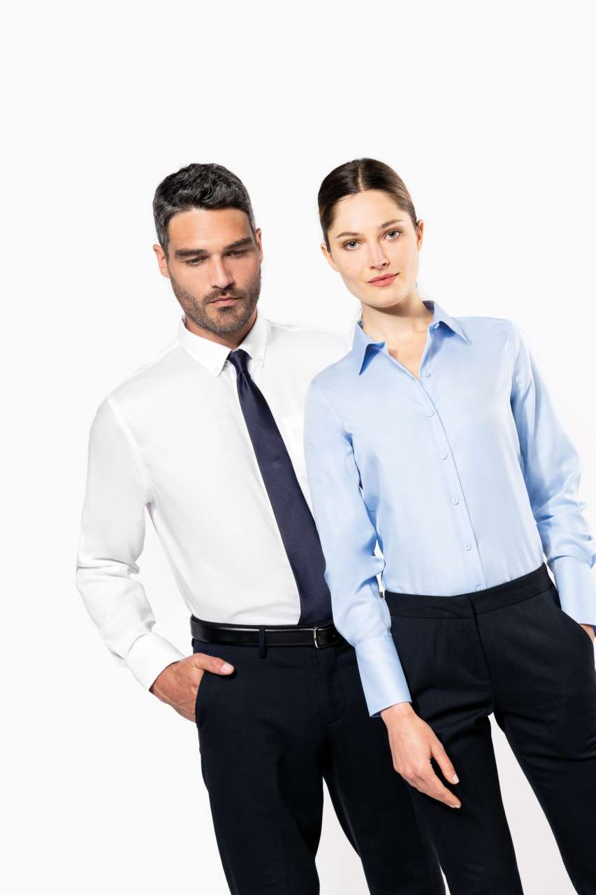 LONG-SLEEVED NON-IRON SHIRT - Black - Additional