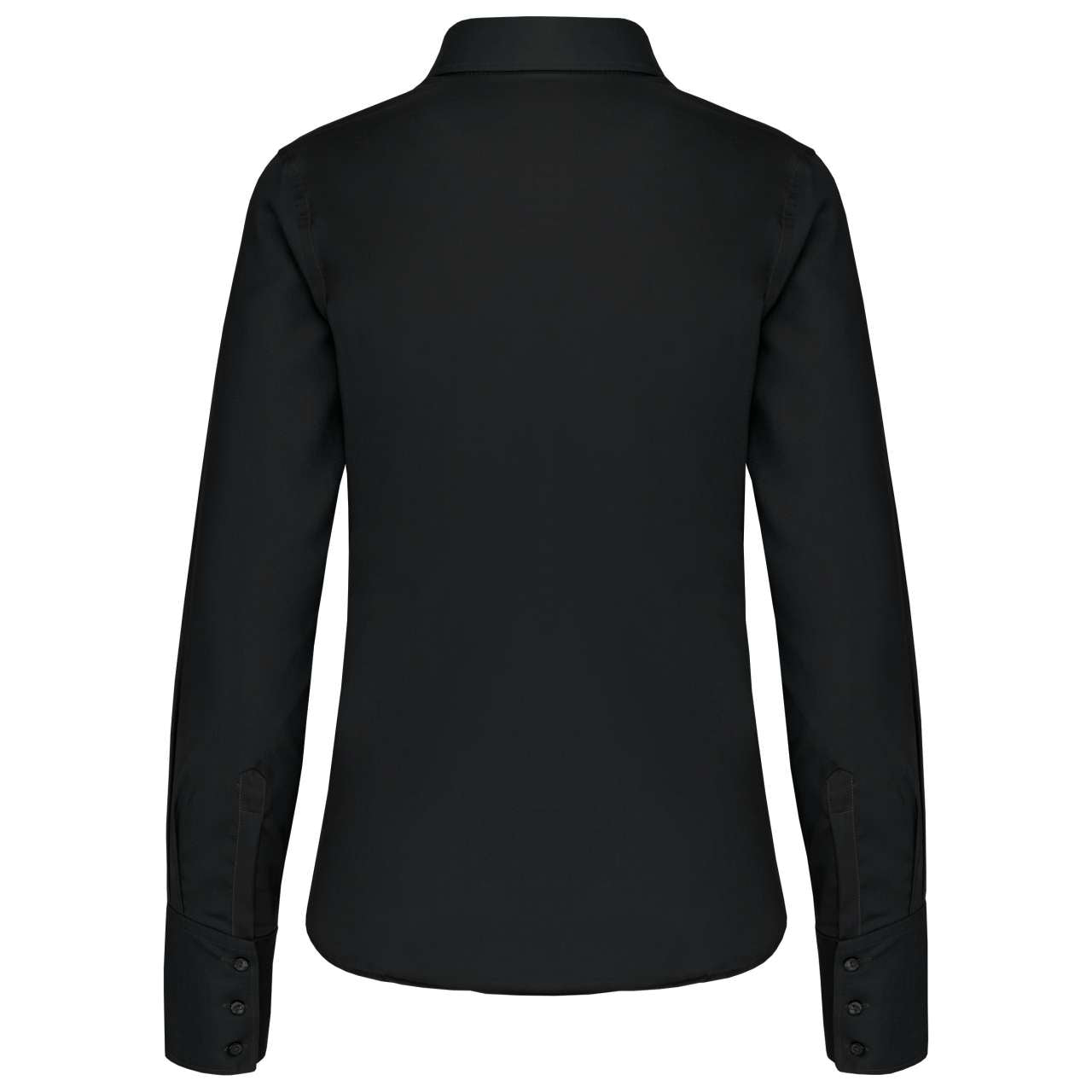 LADIES' LONG-SLEEVED NON-IRON SHIRT - Black - Additional