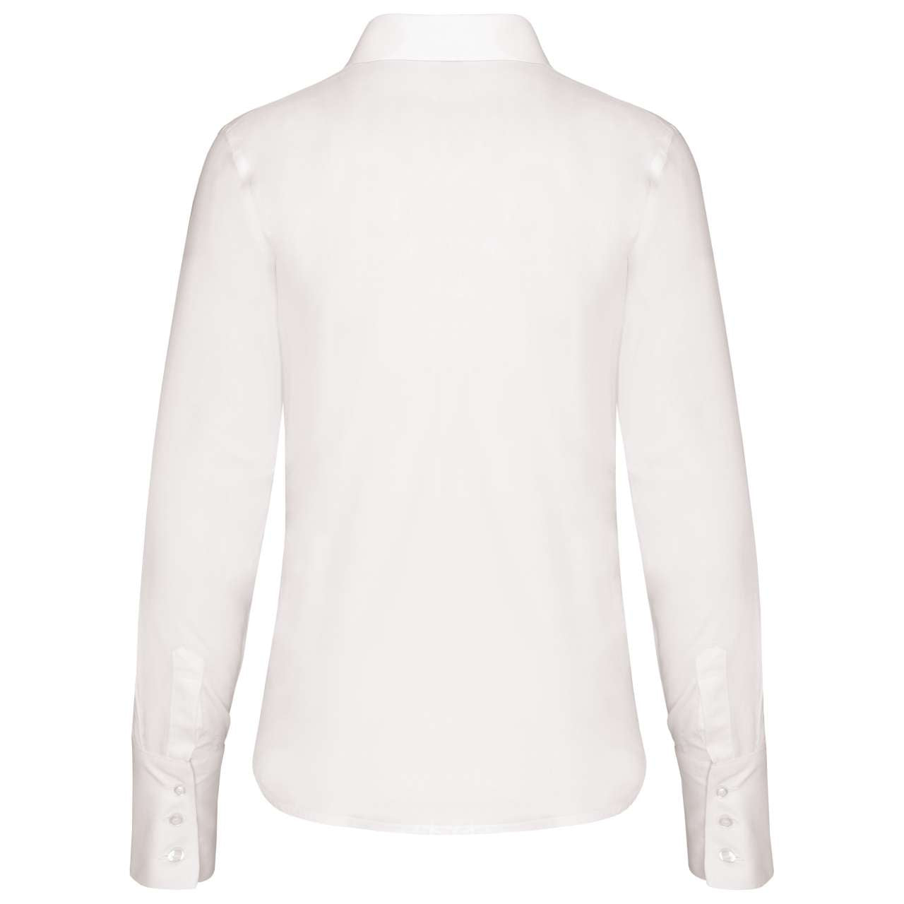 LADIES' LONG-SLEEVED NON-IRON SHIRT - White - Additional