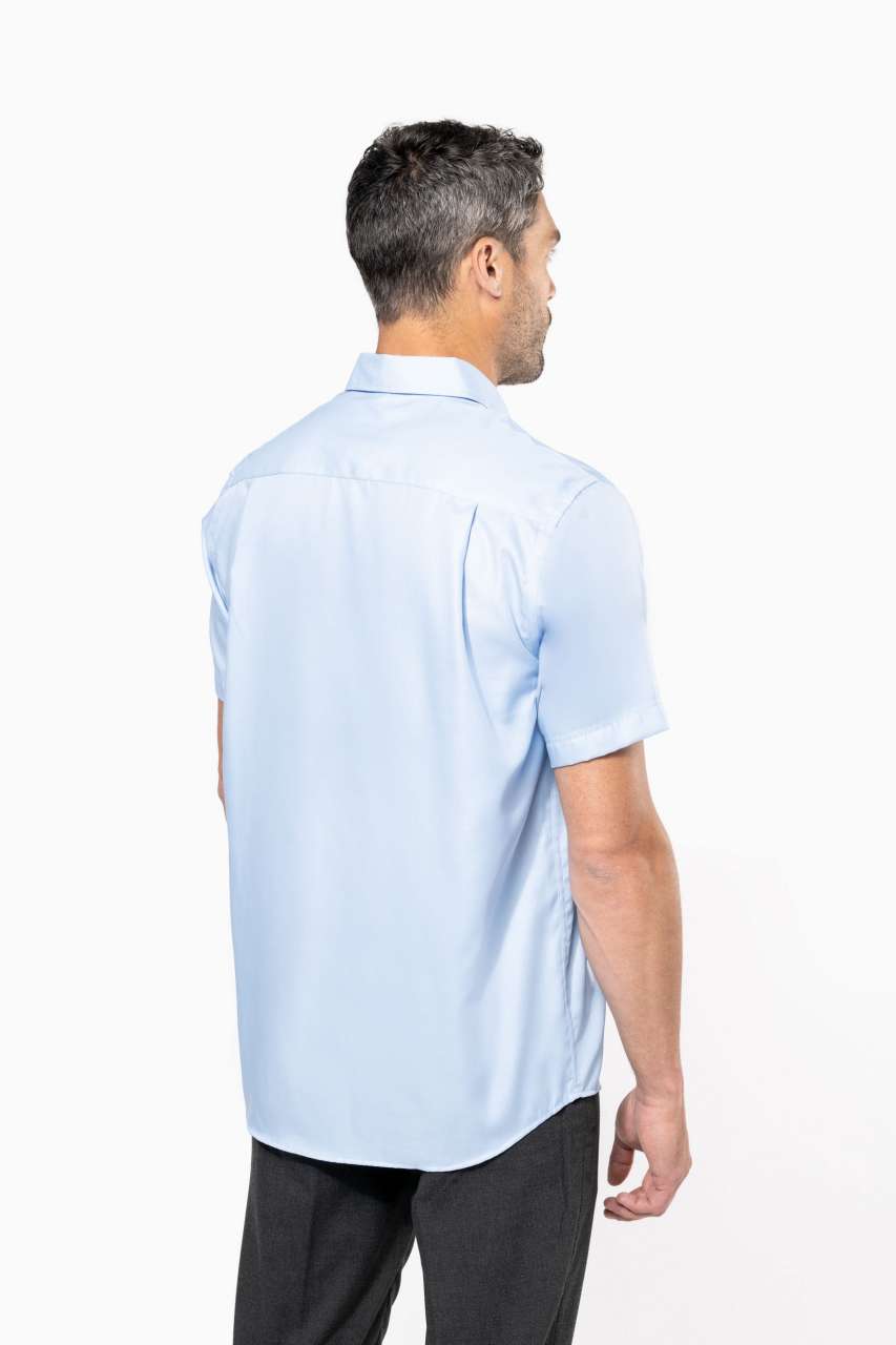 MEN'S SHORT-SLEEVED NON-IRON SHIRT - Black - Additional