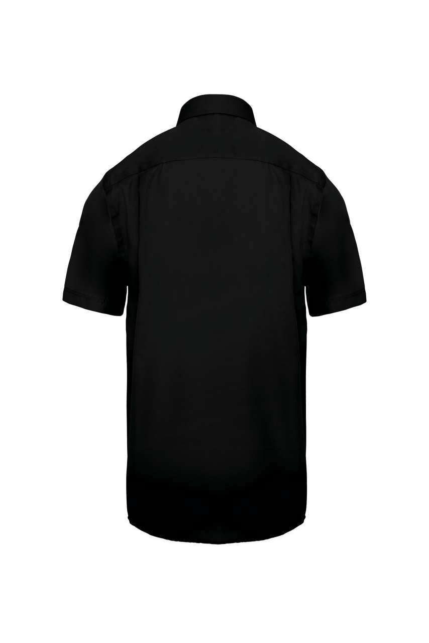 MEN'S SHORT-SLEEVED NON-IRON SHIRT - Black - Additional