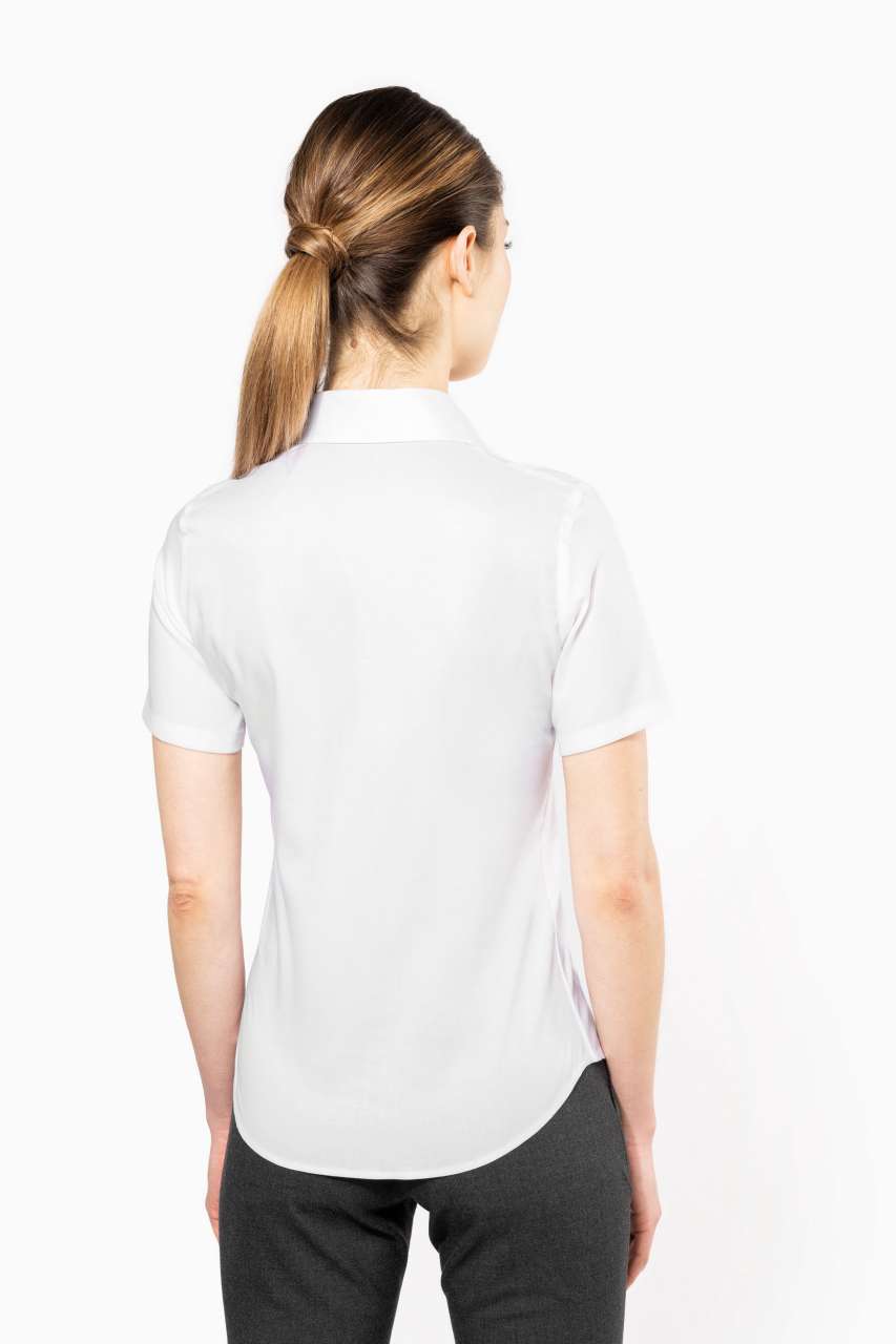 LADIES' SHORT-SLEEVED NON-IRON SHIRT - Black - Additional