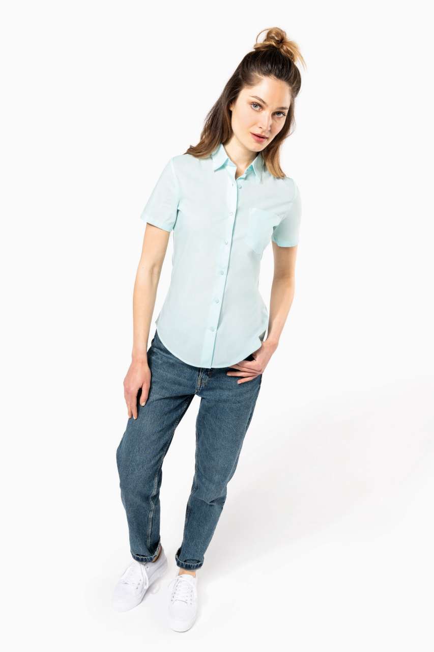 JUDITH - LADIES' SHORT-SLEEVED SHIRT - Angora - Additional