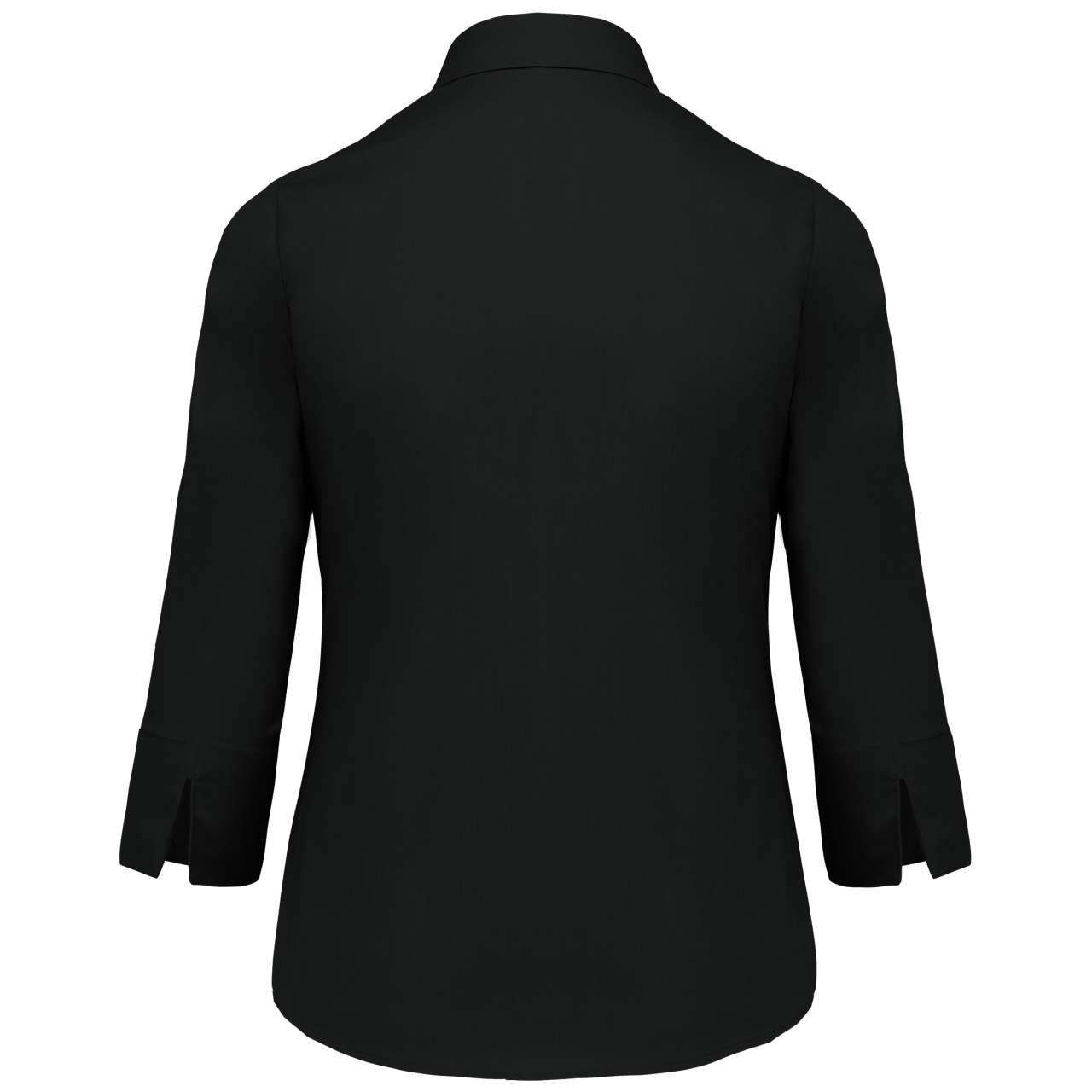LADIES' 3/4 SLEEVED SHIRT - Black - Additional