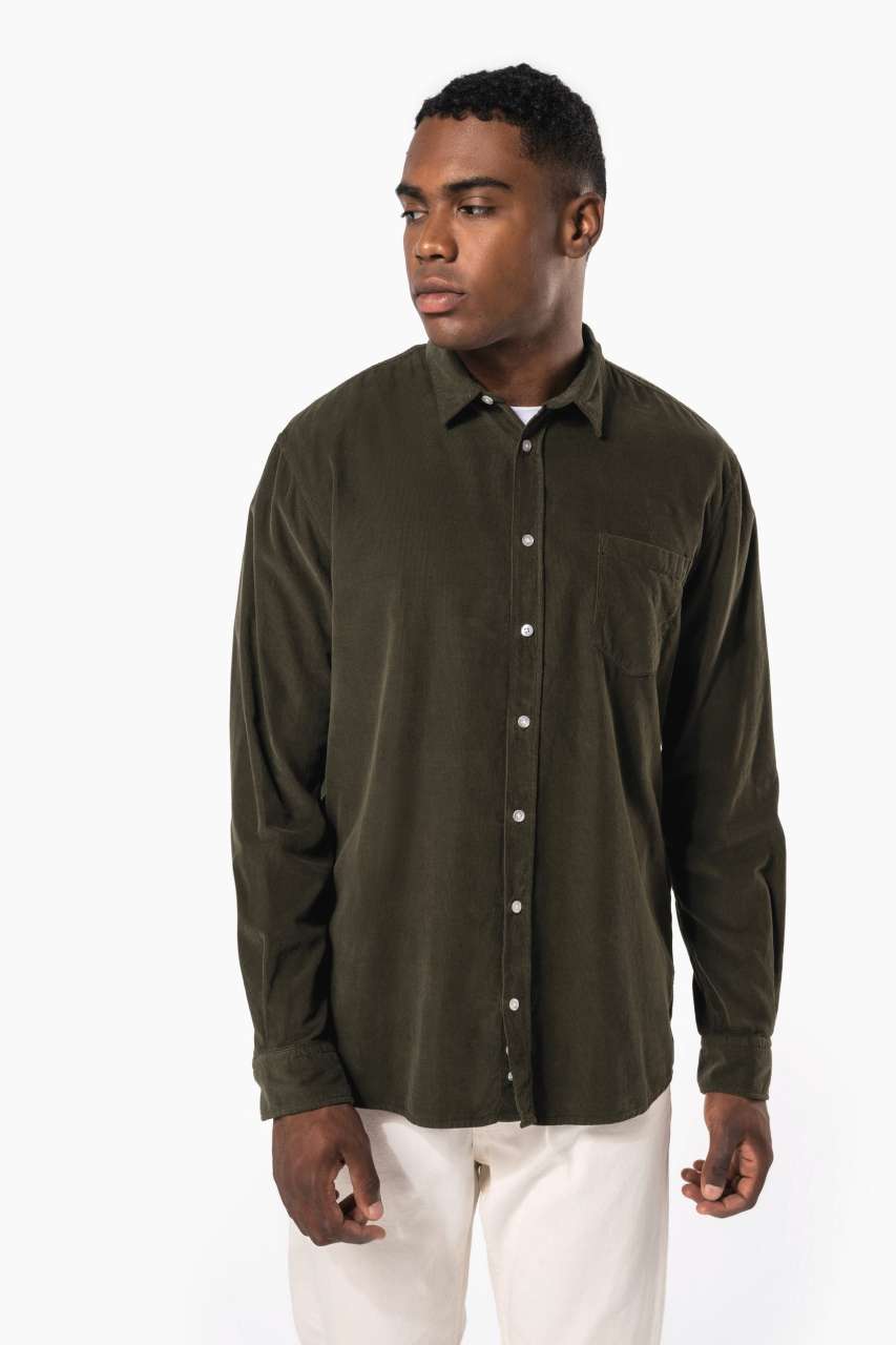 MEN'S LONG-SLEEVED CORDUROY SHIRT
