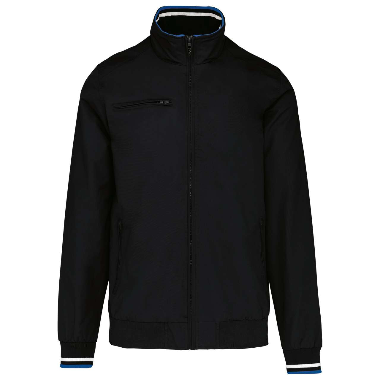 CITY BLOUSON JACKET - Black/White/Blue - Main