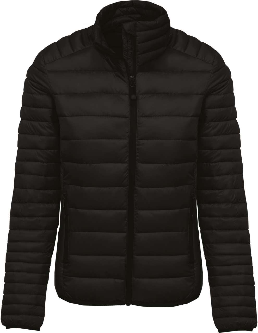 LADIES' LIGHTWEIGHT PADDED JACKET - Black - colorimageurl