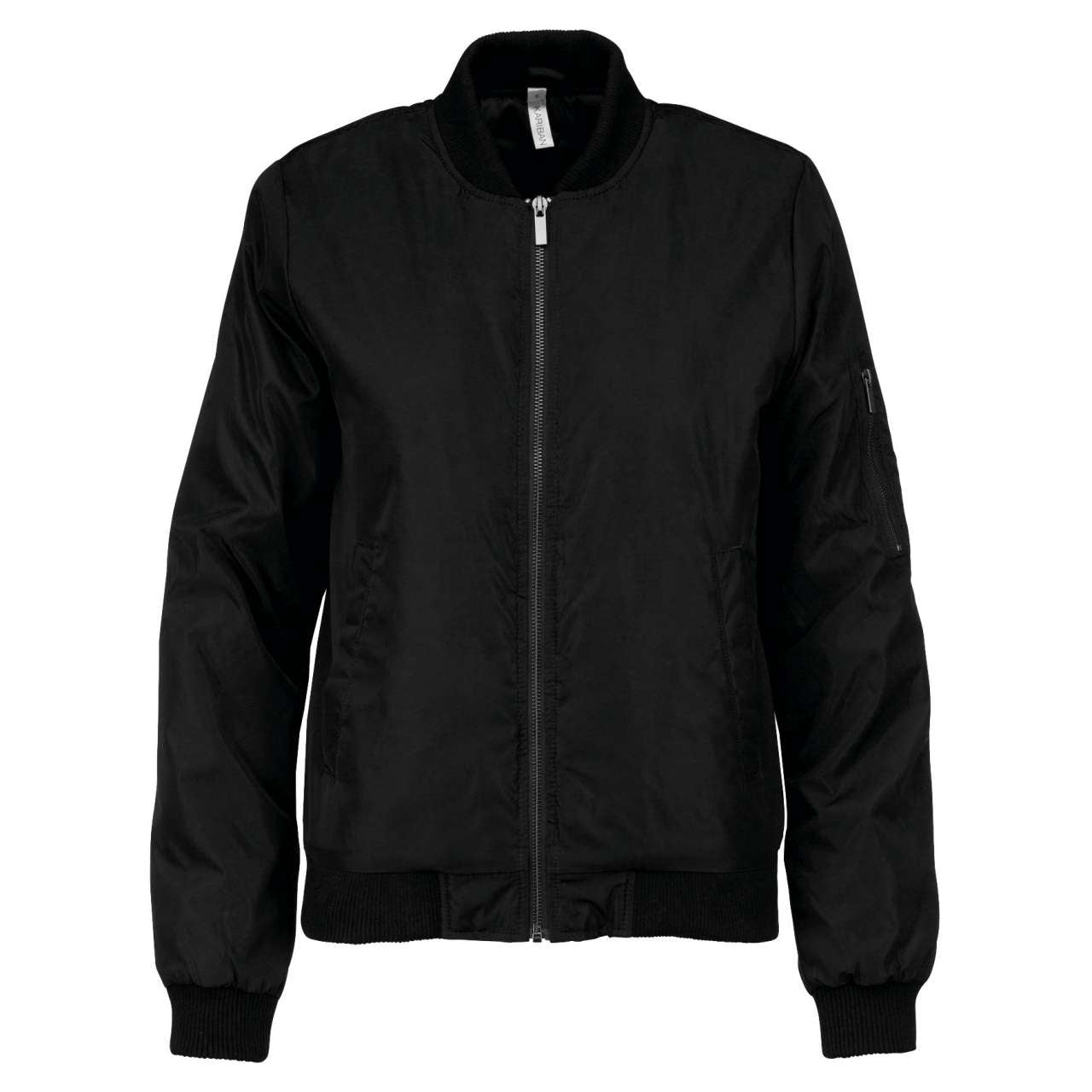 LADIES' BOMBER JACKET - Black - colorimageurl