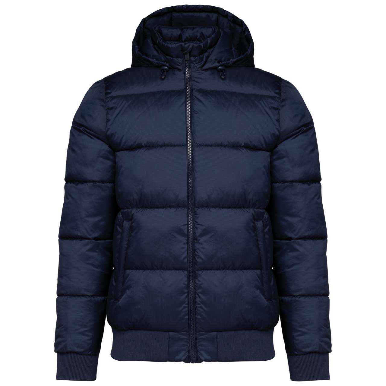 UNISEX RECYCLED RIPSTOP JACKET WITH HOOD - Navy - colorimageurl