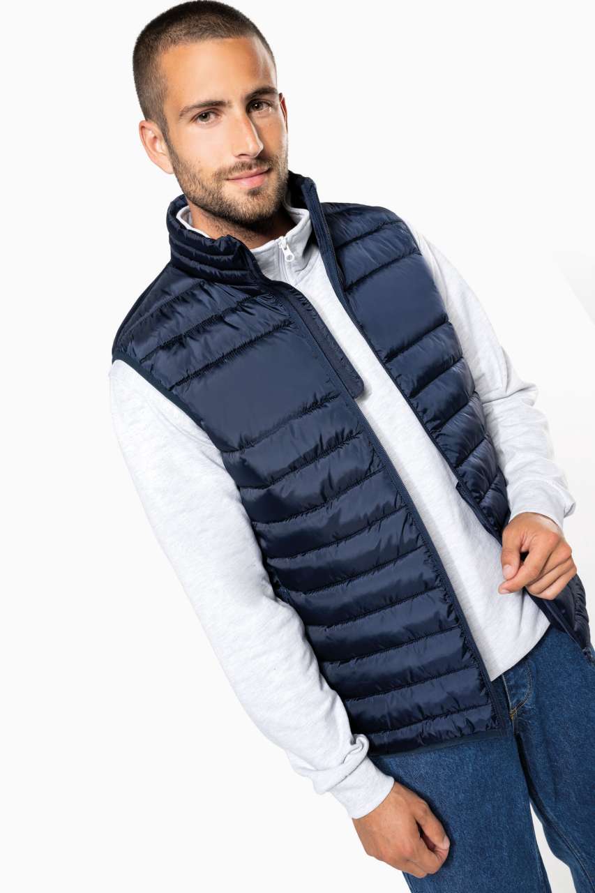 MEN'S QUILTED BODYWARMER - Dark Grey - modelimageurl