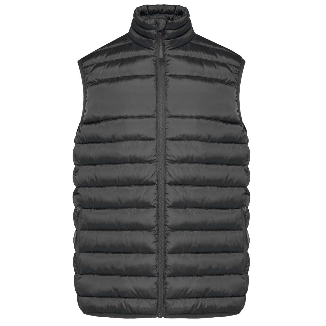 MEN'S QUILTED BODYWARMER - Dark Grey - colorimageurl