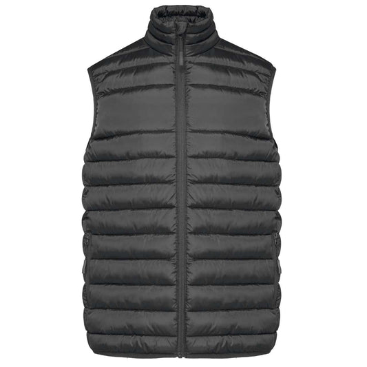 MEN'S QUILTED BODYWARMER - Dark Grey - colorimageurl