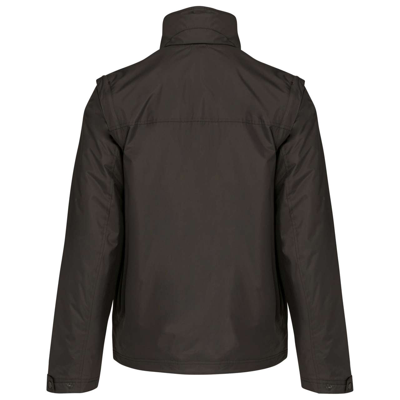 SCORE - DETACHABLE-SLEEVED BLOUSON JACKET - Dark Grey/Orange - Main