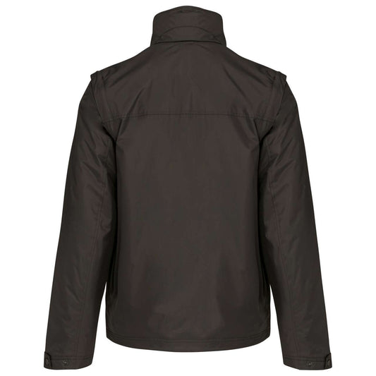 SCORE - DETACHABLE-SLEEVED BLOUSON JACKET - Dark Grey/Orange - Main