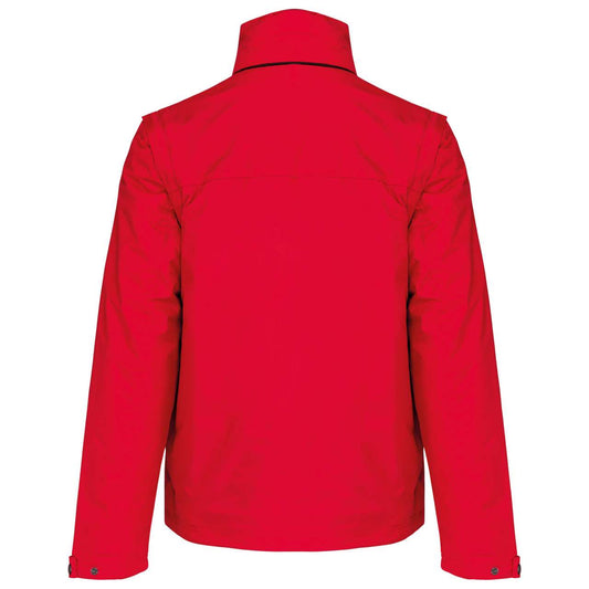 SCORE - DETACHABLE-SLEEVED BLOUSON JACKET - Red/Black - Main
